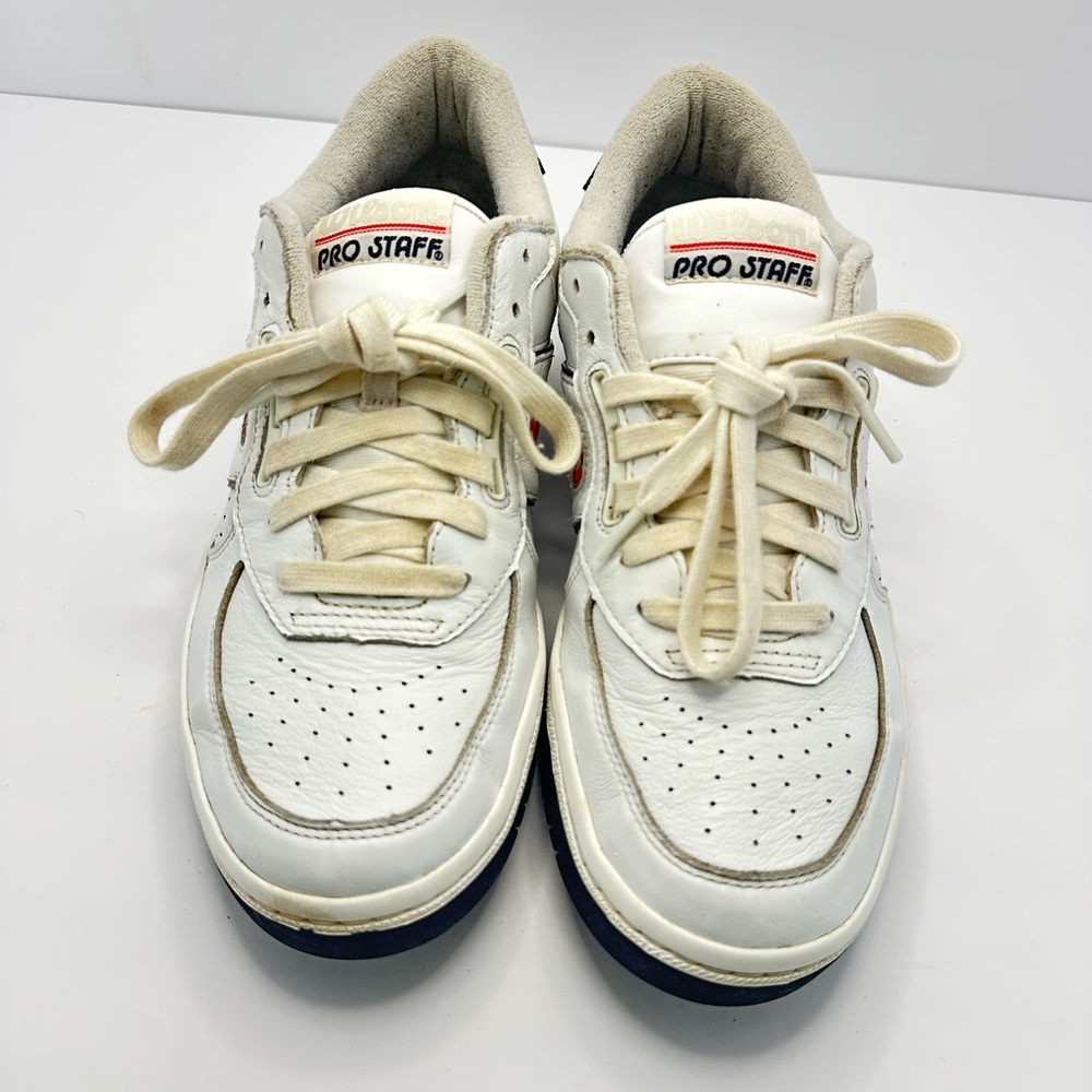 Wilson Pro Staff Leather Tennis Shoes – White –size 12M /13.5 W